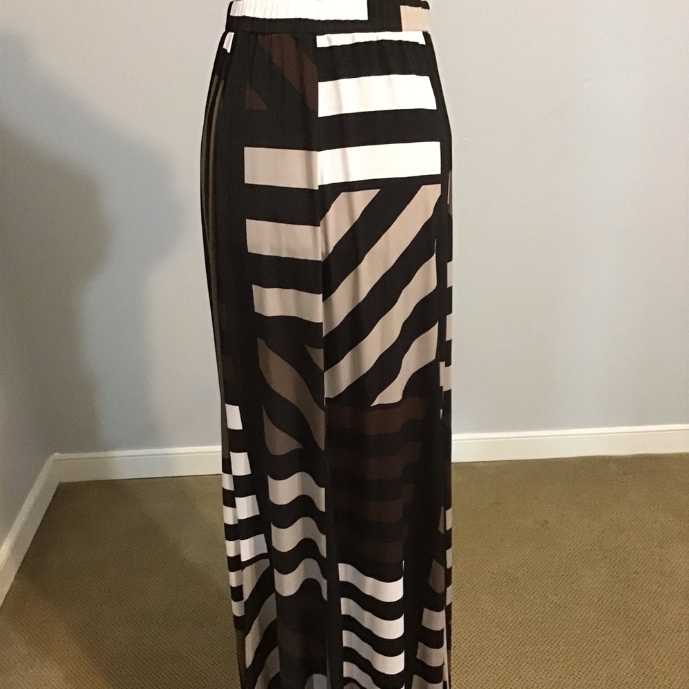 Susan Graver Multicolored Maxi Skirt Size XS